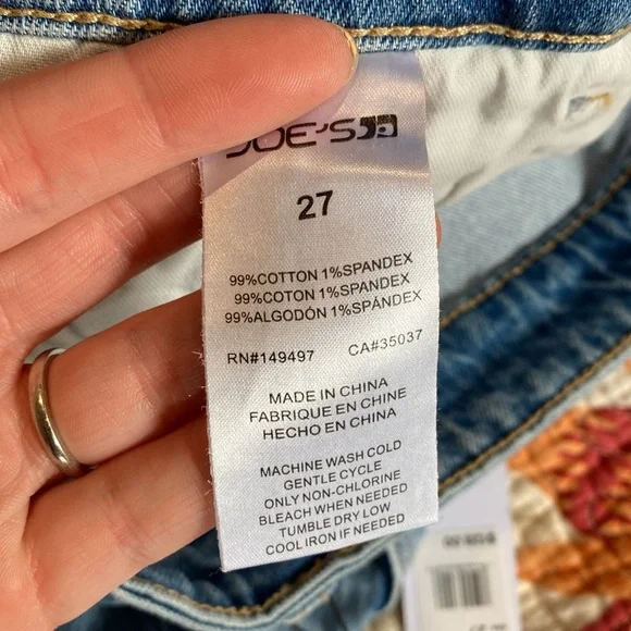 NWT joes jeans denim shorts size 27